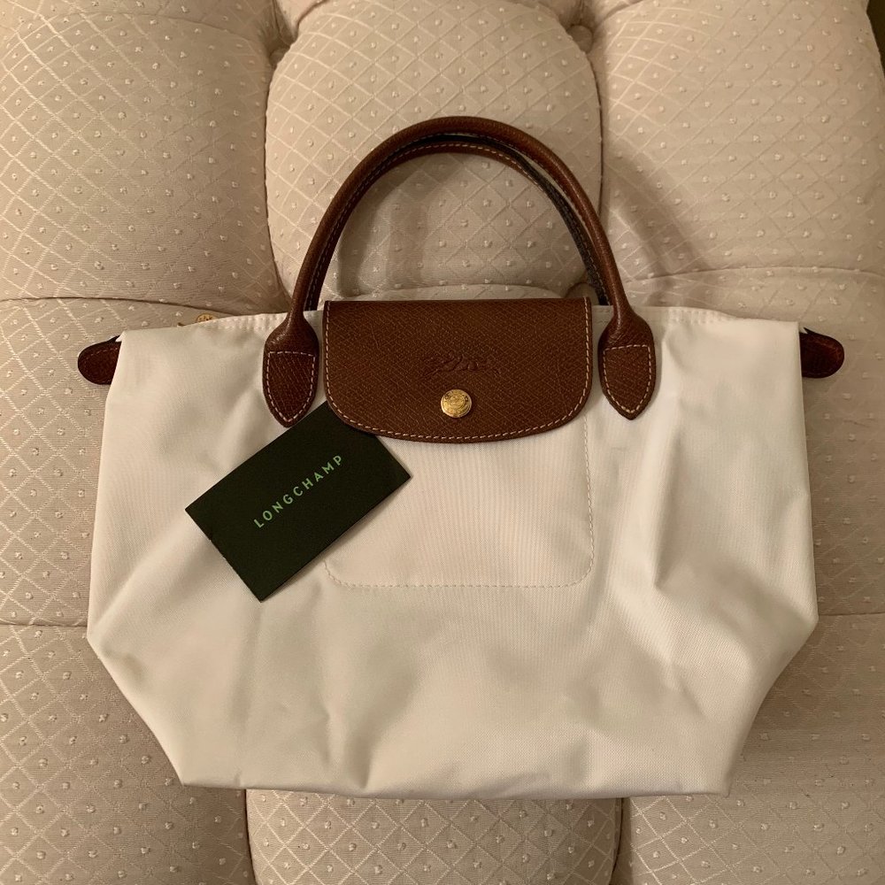 NEW Longchamp Small Top Handle Nylon Handbag